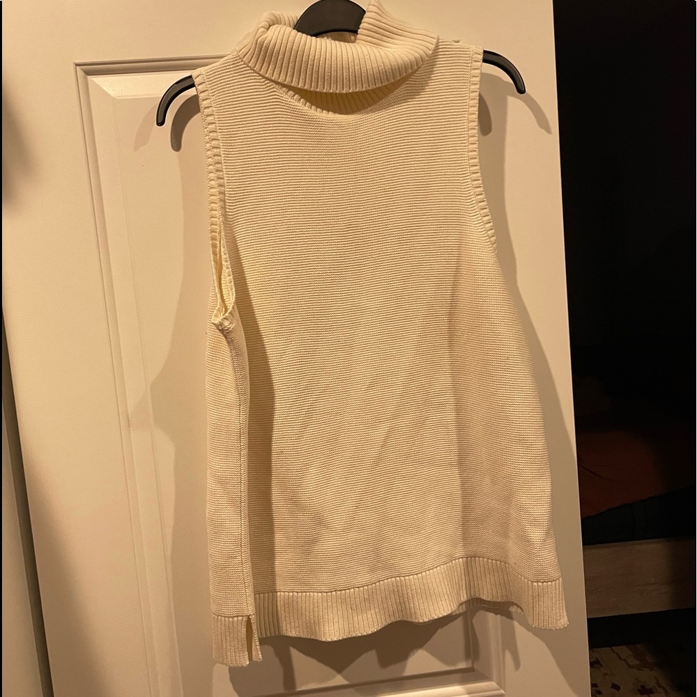 J Crew Factory, Size XXL, sleeveless turtleneck sweater, worn 3x